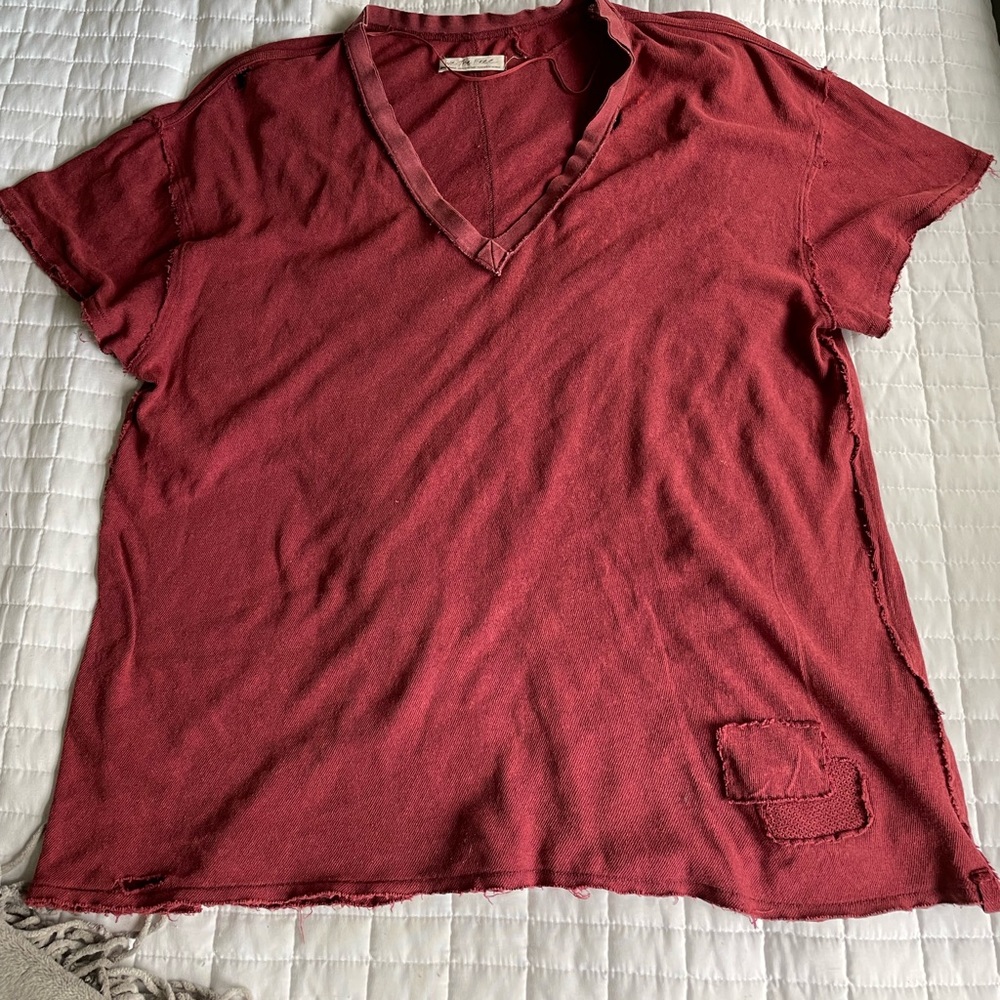 We the Free Red Tee Shirt